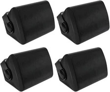 Herdio 4x 5.25" Passive Indoor Outdoor Wall Mount Speakers Waterproof for Patio