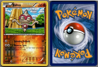 2012 Pokemon, B&W Dragons Exalted, #63/124 Baltoy, Reverse Holo Common