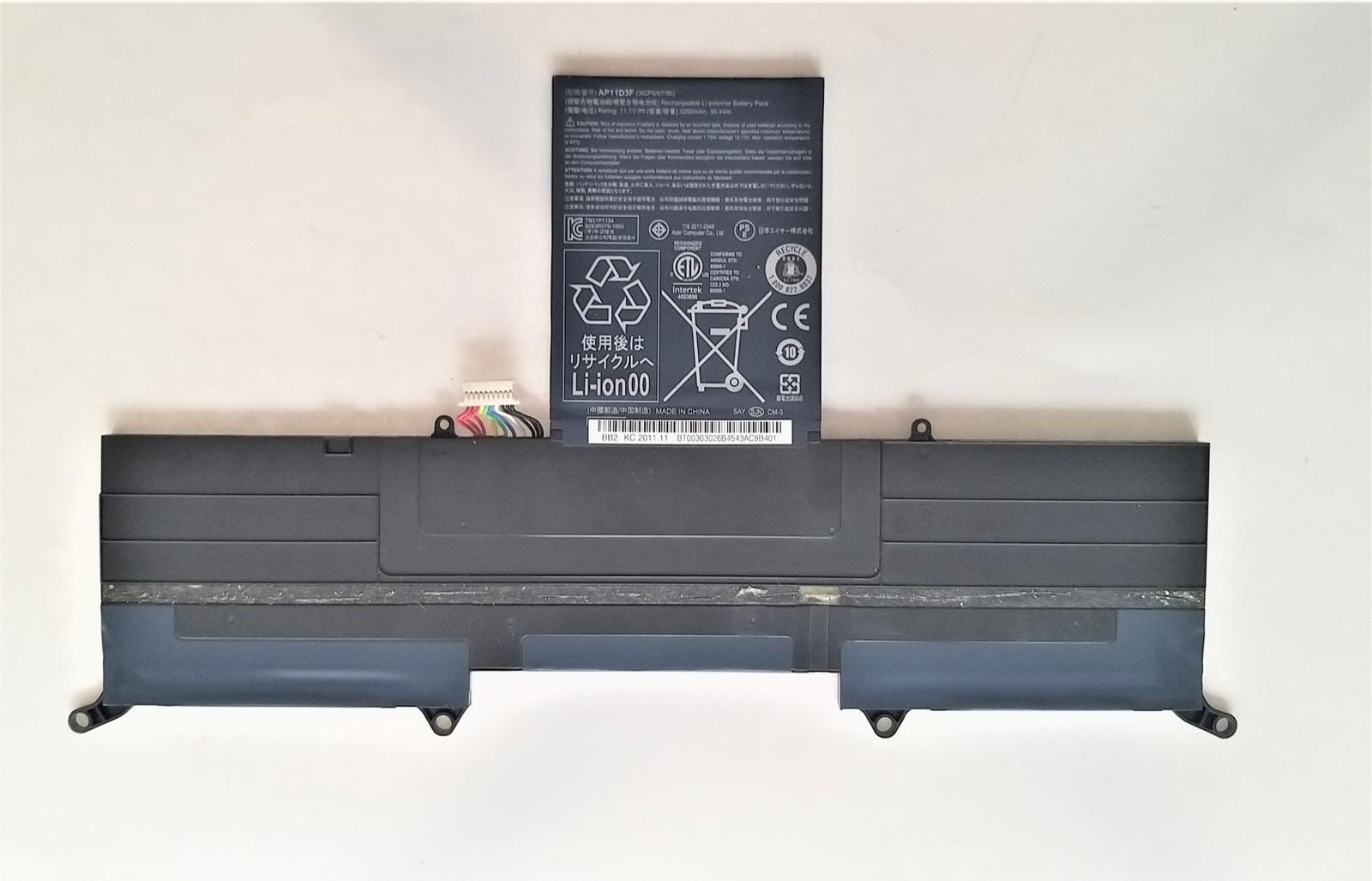 XITAIAN Batería Para Acer Aspire S3 – 11.1V 3280mAh, Compatible Con AP11D3F Y AP11D4F
