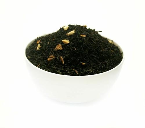 ORANGE MIT SCHALEN - Aromatisierter schwarzer Tee - in Teedose (100g) - Bild 2 von 2