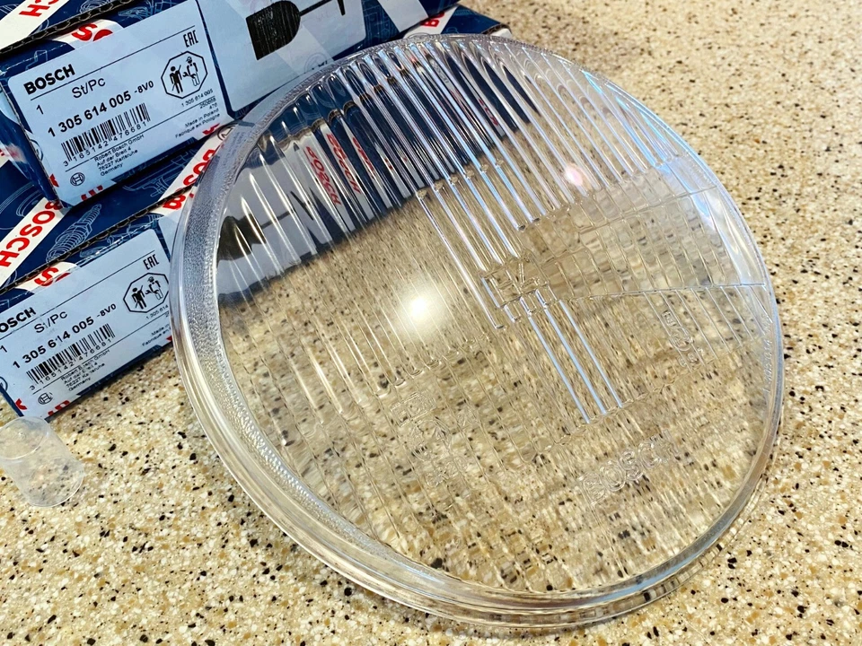 CONJUNTO DE LENTES PARA FARÓIS PORSCHE 911 912 BOSCH GENUÍNO H4 - Imagem 4 de 4