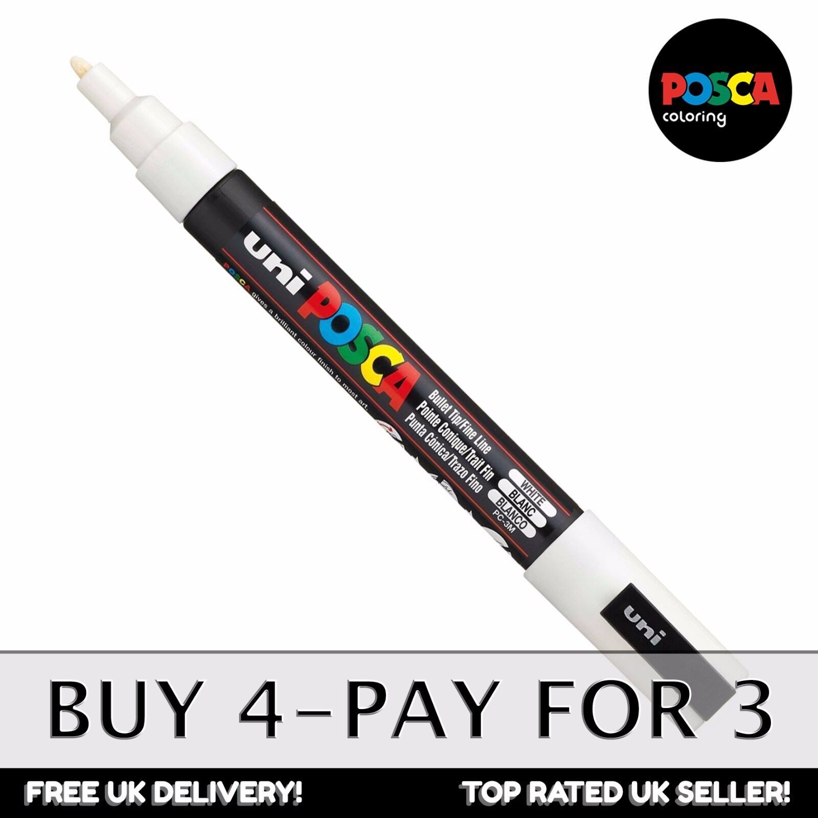 24 Pack: Uni-Ball® Uni Fine Bullet Chalk Marker