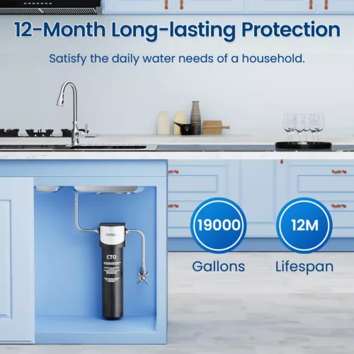 Efficient Filtration Under Sink Water Filter System 19K Gallons NSF/ANSI 42 - Picture 6 of 8
