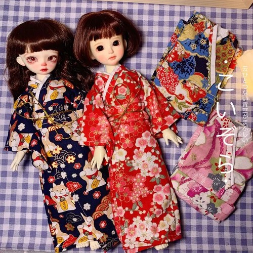 30cm Doll's Clothes Kimono 1/6 Fat Bjd Doll Sakura Flower Diy Toys Accessories - 第 1/15 張圖片