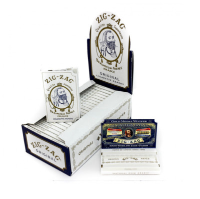 Zig-Zag White - Box 24x PACKS - Zig Zag Single Wide 1.0 Rolling Papers