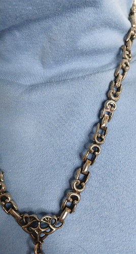 Große handgegossene Sterlingsilber plattierte keltische schottische zügellose Löwe Anhänger Kette - Bild 5 von 8