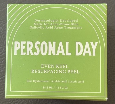 Personal Day Even Keel Resurfacing Peel NIB 1.3 oz  Sealed