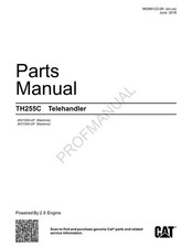 Caterpillar Cat TH255C Telehandler Parts Catalog Manual