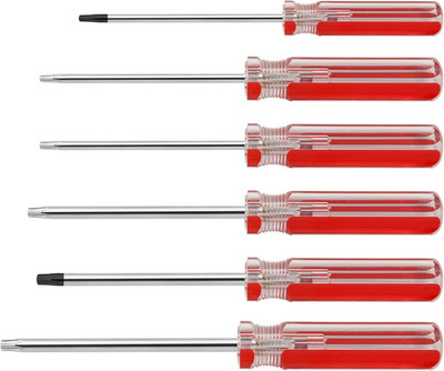 6 Pcs Magnetic Torx Screwdriver Set, T10 T15 T20 T25 T27 T30 Star Screwdrivers S