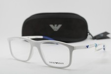 NEW EMPORIO ARMANI EA 3196 5344 WHITE BLUE AUTHENTIC FRAMES EYEGLASSES 54-17 K1