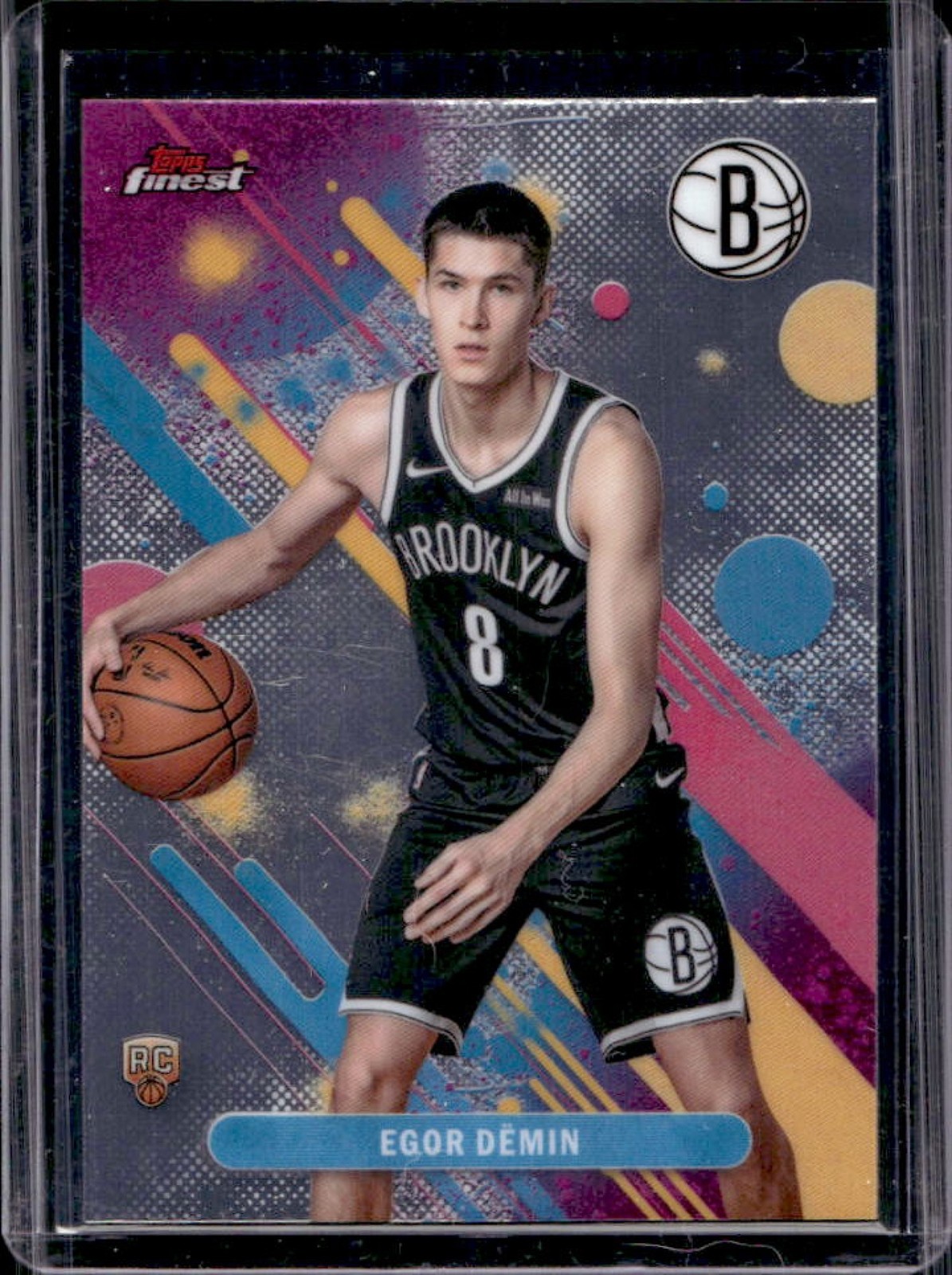 2025-26 Topps Finest Egor Demin Common RC Rookie #8 Nets