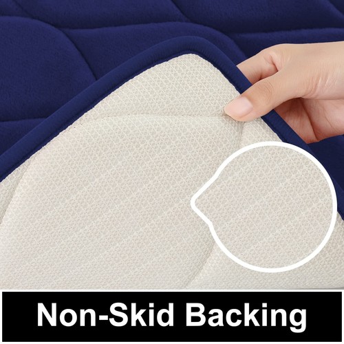 Foam Bathroom Rugs Ultra Soft Non Slip Bath Mat Water Absorbent and Machine Was - Picture 2 of 9