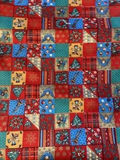 Vintage Joan Kessler Concord Cotton Fabric Christmas 67” L x 45” W
