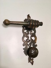 Grosser  Barock - Türgriff / Bronze / Faust , Hand / Türbeschlag /  18. Jhd.