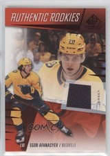 2023 Upper Deck SP Game Used Authentic Rookies Jersey Egor Afanasyev #214 1r1g
