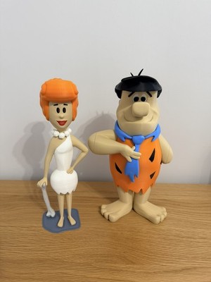 Retro Fred & Wilma Feuerstein - inspiriertes Modell - Statue - Ornamente