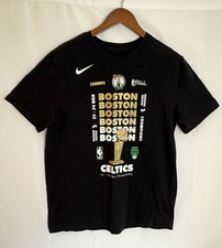 Boston Celtics 23-24 NBA World Champions Men's Medium Nike Black S/S T-Shirt Tee