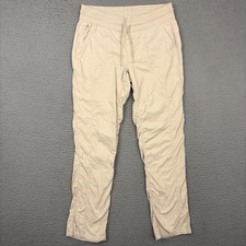 The North Face Pants Womens Large Beige Drawstring Hiking Outdoor Travel Mom
