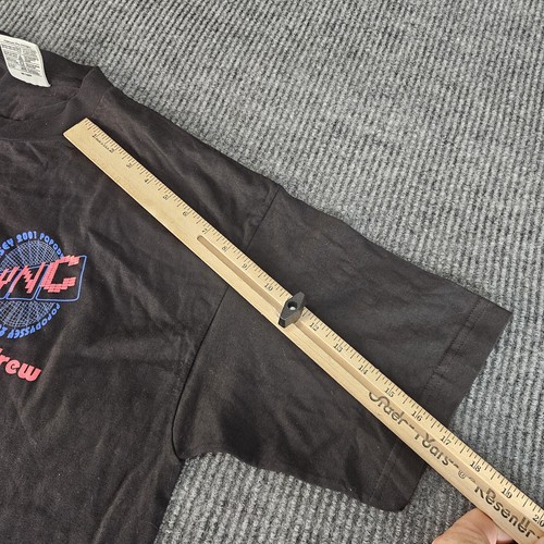 Vintage NSYNC Shirt Mens XL Black 2001 PopOdyssey Local Crew Tour Pop Band 00s - Picture 4 of 10
