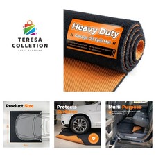 Heavy Duty Oil Spill Mat 64"X64", 1/4" Thick Garage Floor Mat for Under Car