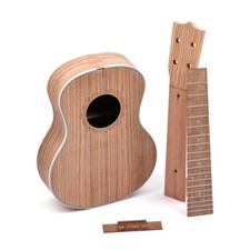 Premium Zebra Wood Ukulele DIY Kit 26in Tenor Ukelele for Serious Musicians