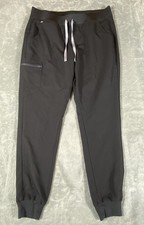 FIGS Zamora Jogger Scrub Pants Size XL Tall Women  s Black Technical Collection