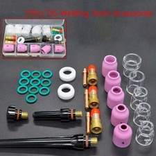 31Pcs TIG Welding Torch Stubby Gas Lens 12 Glass Cup Kit Fits WP-17/18/26 US