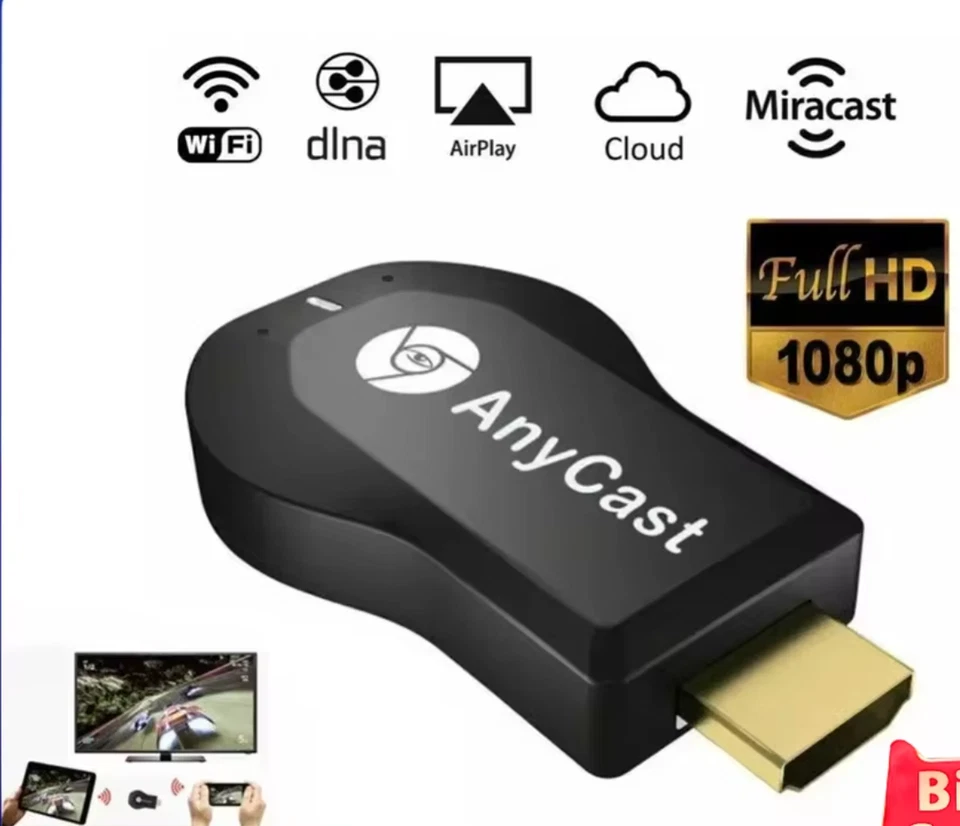 HDMI Dongle Wifi Wlan HD 1080P TV Stick Dongle Chrome Miracast Mac USB Anycast - Bild 2 von 4