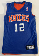 Alleson Jersey Youth M New York Knicks #12 Dick Barnett Reversible Blue Orange