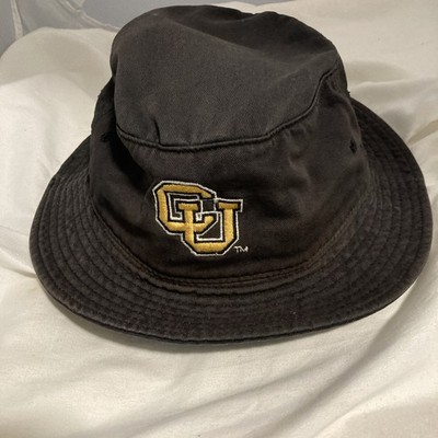 Vintage Colorado University Black Bucket Hat Top Of The World Size L/XL