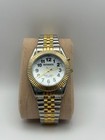 VTG Advance 28107BW Men's Silver Gold Stainless Steel Analog Quartz Wrist Watch