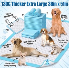XXX Large 36 x 51" Puppy Pads 6-Layer Dog Pee Pads 6 Layers Max Absorb 130G