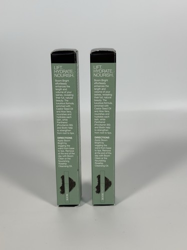 *2 Pack* Boom Beauty BoomBright Hydrating & Lengthening Mascara Black New Clean - Picture 4 of 4