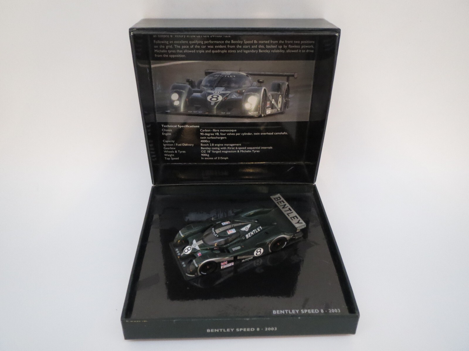 Bentley Speed 8 Le Mans 2003 miniature de collection Minichamps
