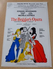 Edward Woodward Michelle Dotrice Beggar's Opera Newcastle Theatre Flyer 1979