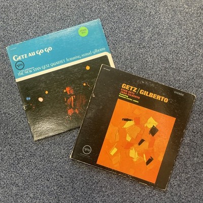 Getz Gilberto Vintage Vinyl Lot (2 LPs) 60s Bossa Nova Brazilian Jazz Records