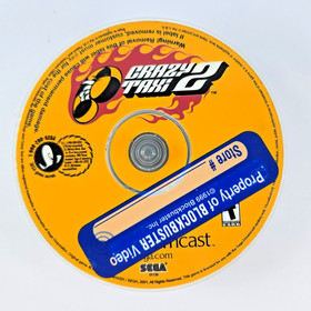 Crazy Taxi 1 & 2 Sega Dreamcast Lot Tested Working Blockbuster Rental