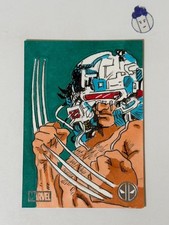 Marketplace image: 2025 Topps Chrome Deadpool Weapon X Sketch Card Silver 1/1 by Daniel Riveron