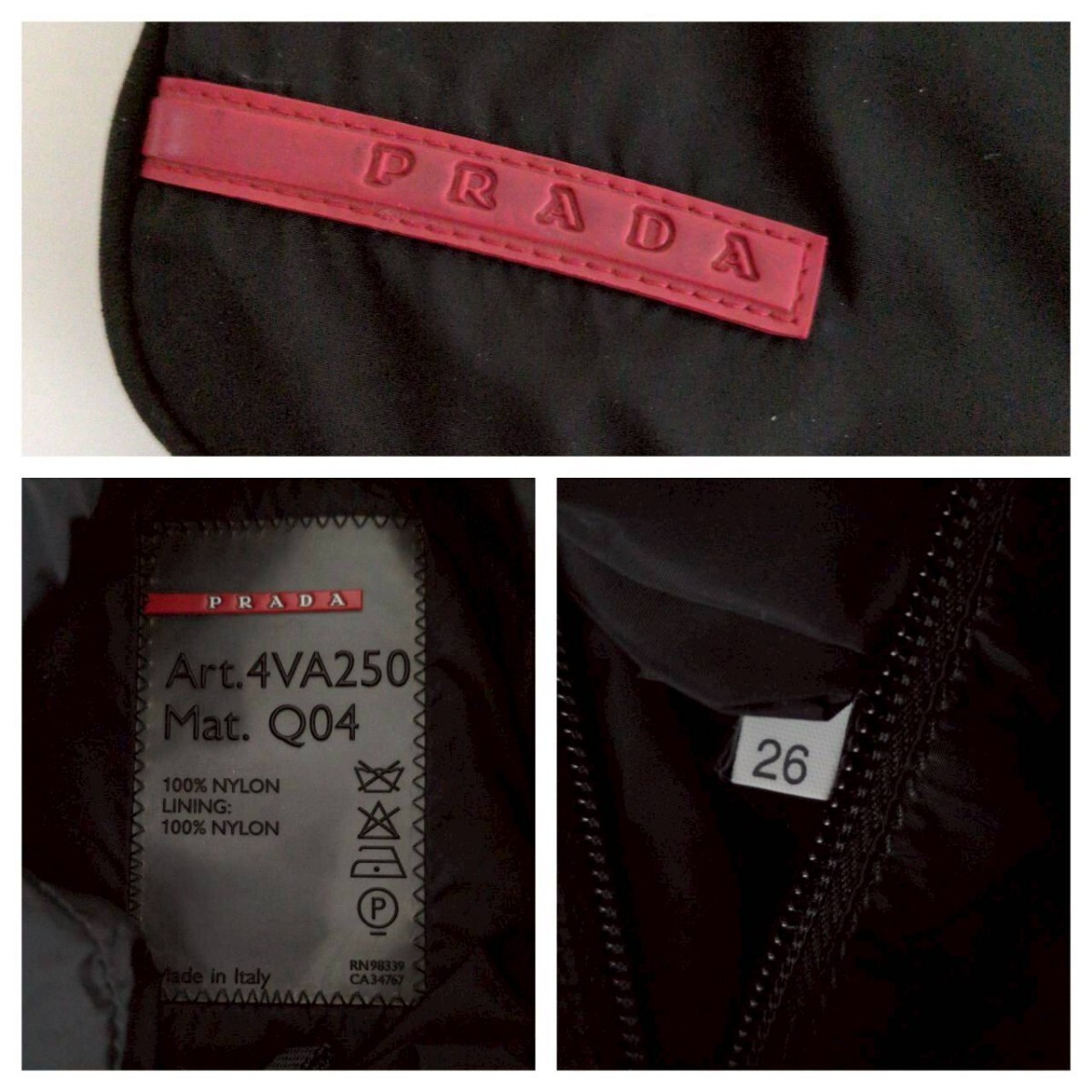 Prada Sport Nylon Lightweight Shoulder Bag Vintage Authentic thumbnail 9
