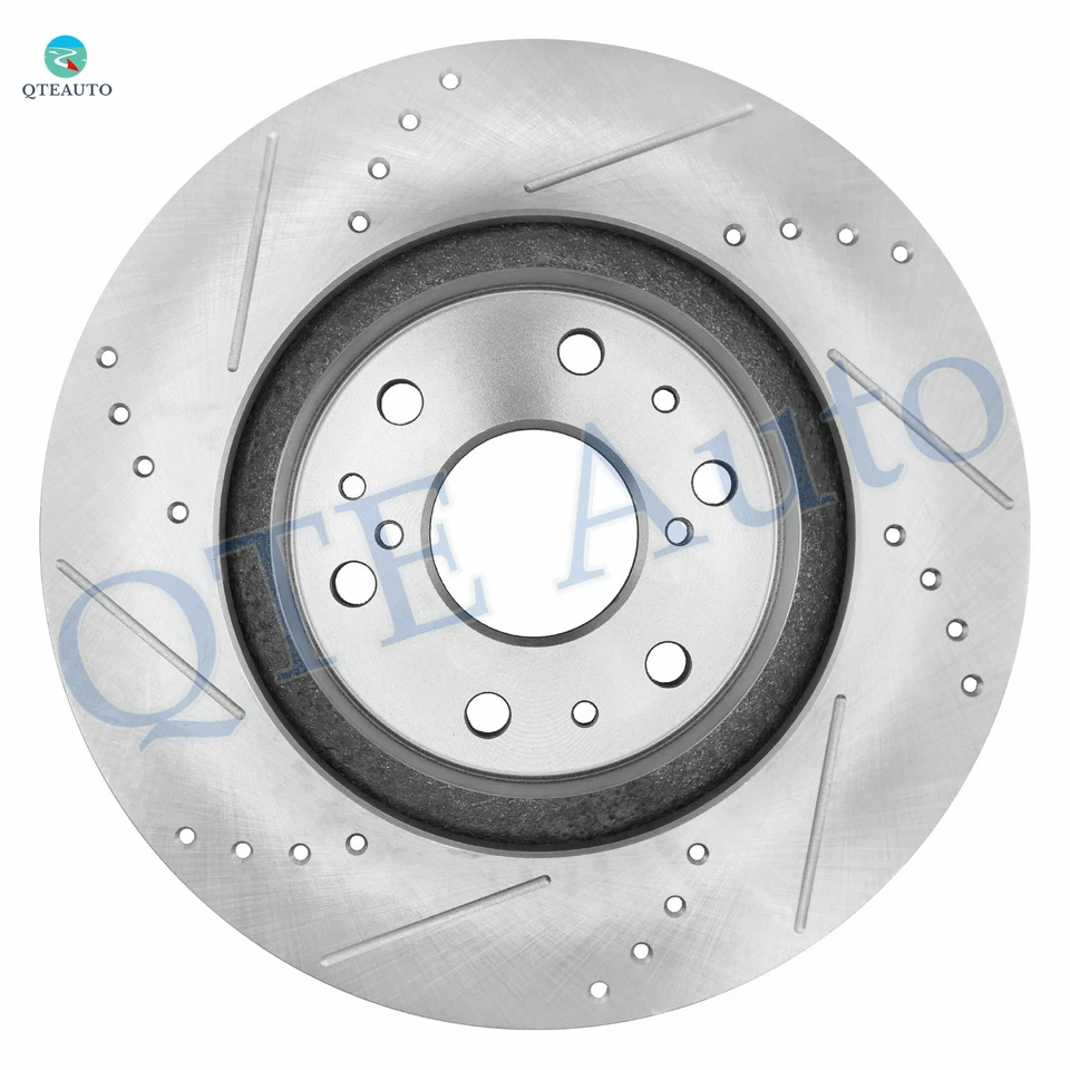 Rotores de disco de freno delanteros ranurados perforados 329,95 mm para GMC Yukon XL 1500 2007-2014 Foto 3 de 4