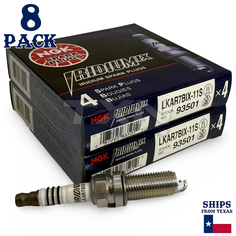 Paquete de 8 bujías NGK Iridium IX 2017-2020 para Nissan Armada V8 5,6 L Foto 2 de 3