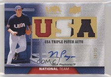 2009 Upper Deck USA Baseball Box Set 34/35 Nick Pepitone Triple Patch Auto 0b5