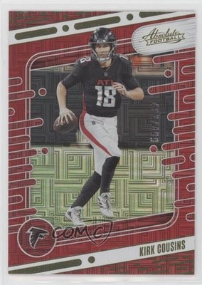 2024 Panini Absolute Red Squares 402/499 Kirk Cousins #4 17x6