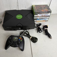 Microsoft Original Xbox Console Bundle Big Duke 10 Games Halo 2 Star Wars Kotor