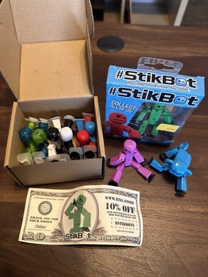 NEW Stikbot Series 4 - Color 6 Piece Posable Action Figure Set - for Stop Motion