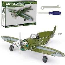 STEM Projects for Kids Ages 8-12 12-16, 258 Pieces Erector Sets Airplane Model K