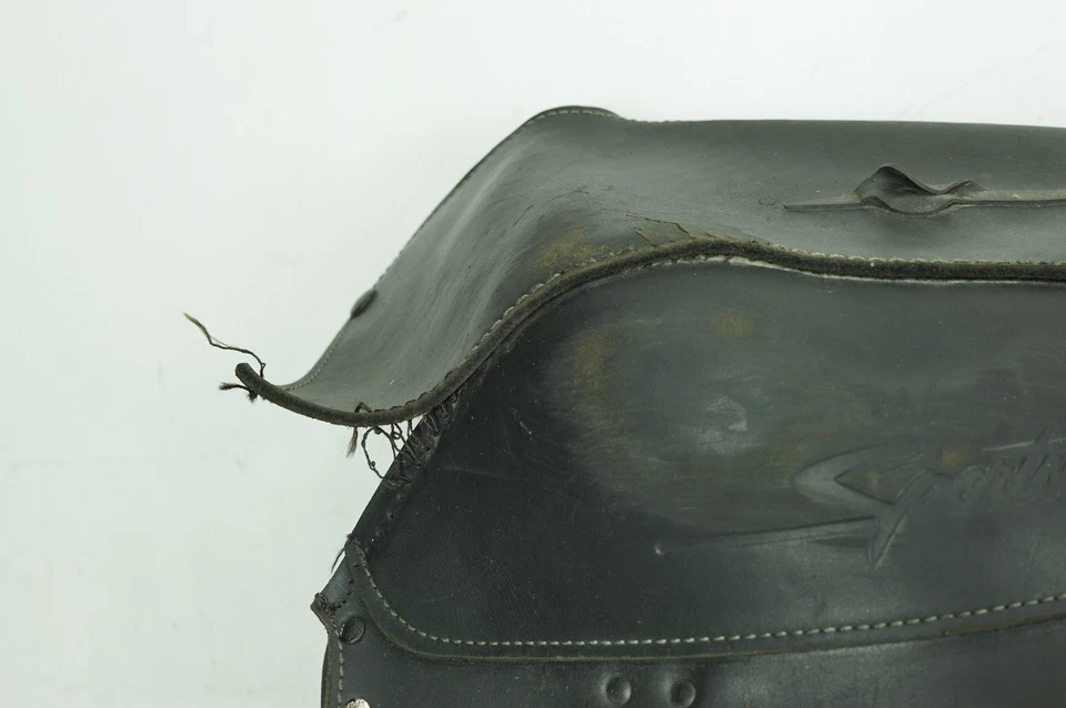 Harley Sportster XL883 L 2005 alforjas bajas traseras izquierda y derecha equipaje cuero Foto 2 de 4