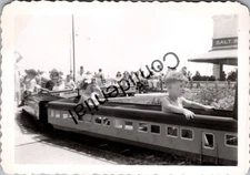 Original Photograph Miniature Train At ASBURY PARK NJ Snapshot Photo W111