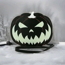 Spookyville Critters Glow In The Dark Two Sided Jack O Lantern Cross Body Bag 