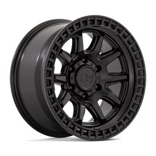 17x8.5 Black Rhino Calico Matte Black Wheels 5x5 -10mm Set Of 4